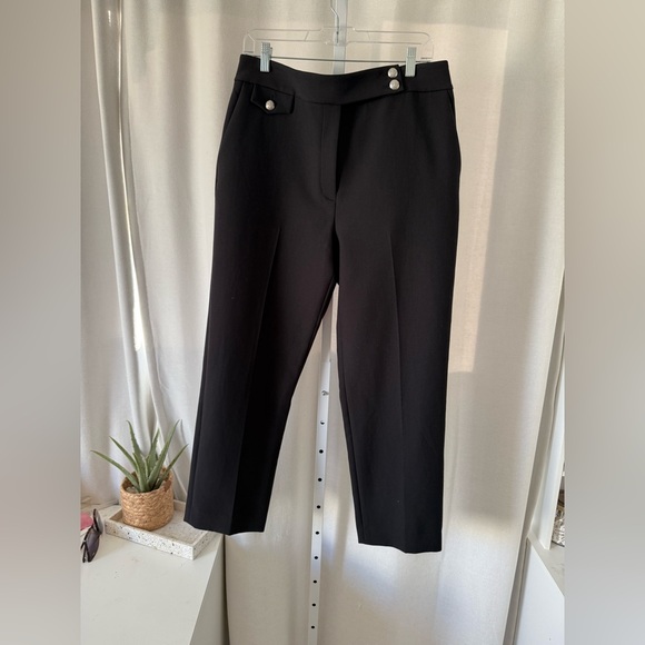 Veronica beard Renzo pant black silver buttons - Picture 4 of 10